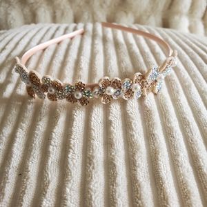NWOT Flower Sparkle Rhinestone Little Girl's Headband - Pink